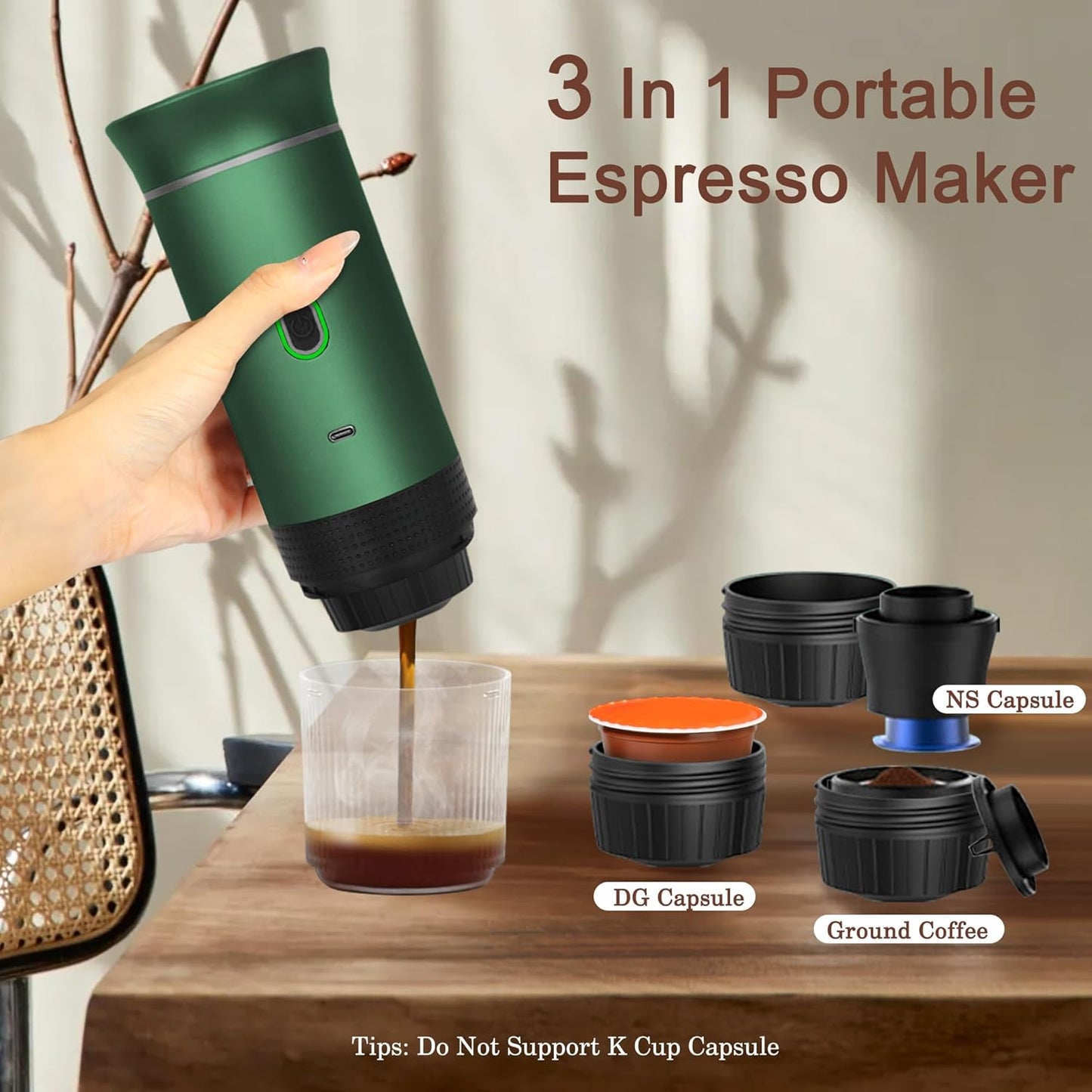 Portable Espresso Machine, Mini Espresso Maker