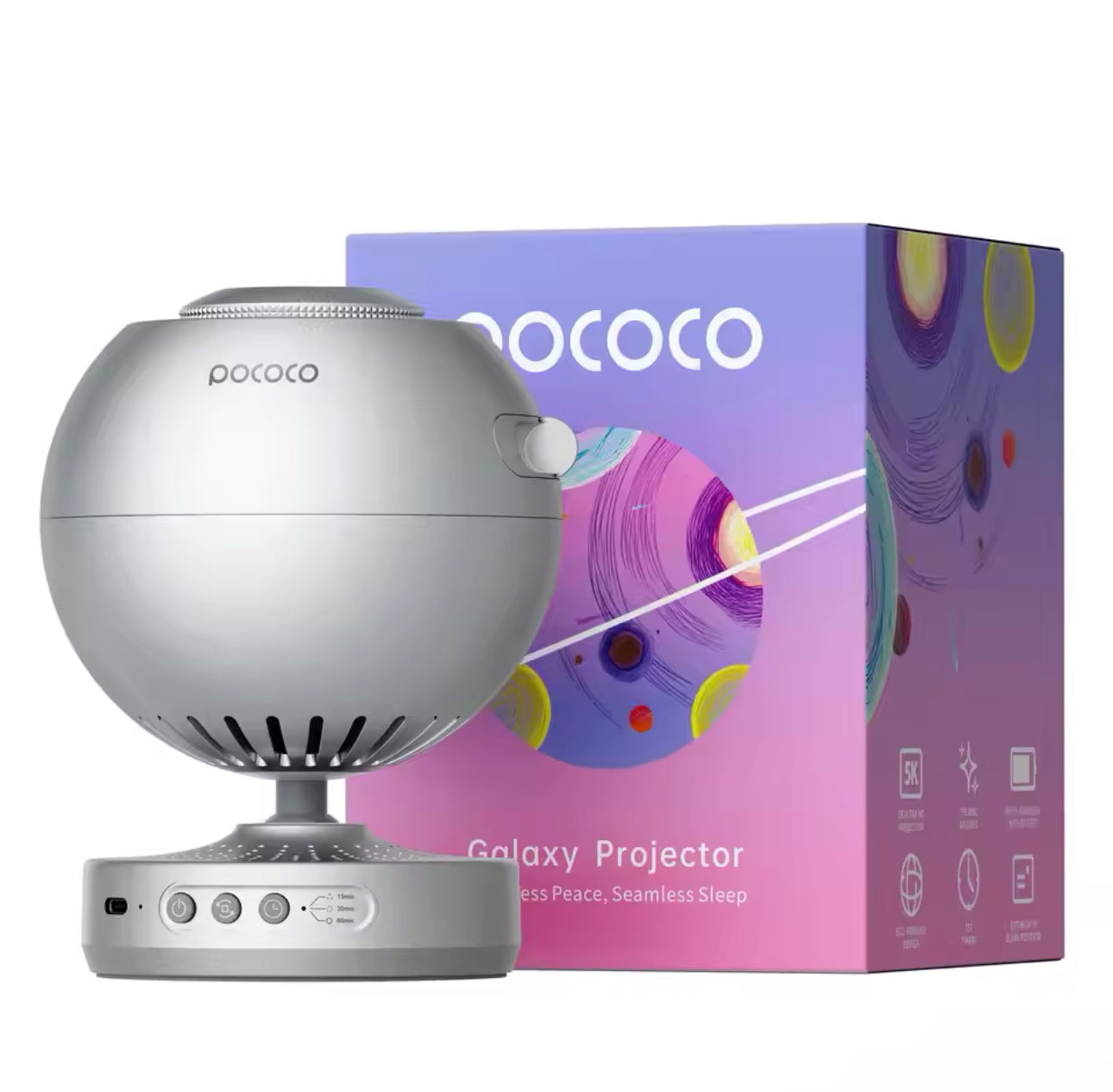 POCOCO Galaxy Projector Galaxy Light Projector Star Projector Night Light Lamp with High-Definition