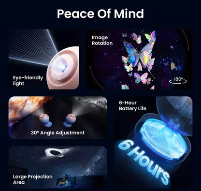 POCOCO Galaxy Projector Galaxy Light Projector Star Projector Night Light Lamp with High-Definition